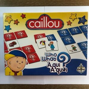 Caillou Memory Game Who What Children 3-7 | Jeu de mémoire Caillou À qui À quoi